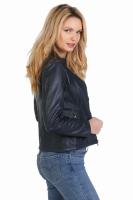 Niebieska kurtka skórzana damska MIA blue - DAVID RYAN