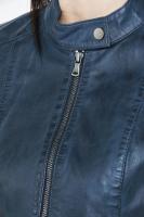 Niebieska kurtka skórzana damska MIA blue - DAVID RYAN