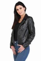 Damska kurtka skórzana  CHERRY black - Sklep DAVID RYAN