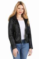 Damska kurtka skórzana  CHERRY black - Sklep DAVID RYAN