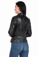 Damska kurtka skórzana  CHERRY black - Sklep DAVID RYAN
