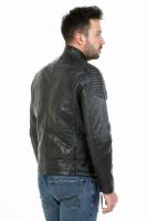 Męska kurtka skórzana Ron blue-grey - Sklep DAVID RYAN