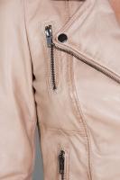 Damska kurtka skórzana Ramoneska Gina beige - Sklep DAVID RYAN