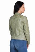 Damska kurtka skórzana MIA  light green - Sklep DAVID RYAN