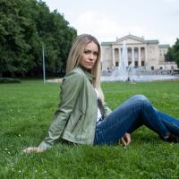 Damska kurtka skórzana MIA  light green - Sklep DAVID RYAN