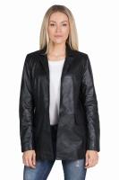 Damska kurtka skórzana, płaszcz STELLA black - Sklep DAVID RYAN