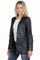 Damska kurtka skórzana, płaszcz STELLA black - Sklep DAVID RYAN
