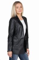 Damska kurtka skórzana, płaszcz STELLA black - Sklep DAVID RYAN