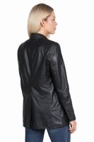 Damska kurtka skórzana, płaszcz STELLA black - Sklep DAVID RYAN