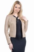 DAMSKA KURTKA SKÓRZANA - CHANELKA - COCO beige - Sklep DAVID RYAN