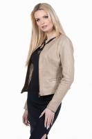 DAMSKA KURTKA SKÓRZANA - CHANELKA - COCO beige - Sklep DAVID RYAN