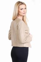 DAMSKA KURTKA SKÓRZANA - CHANELKA - COCO beige - Sklep DAVID RYAN