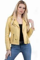 DAMSKA KURTKA SKÓRZANA RAMONESKA TINA YELLOW - Sklep DAVID RYAN