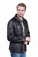 Kurtka skórzana męska z kołnierzem ROCCO - sklep z kurtkami skórzanymi DAVID RYAN