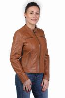 Damska kurtka skórzana LAURA cognac - Sklep DAVID RYAN