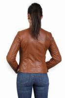 Damska kurtka skórzana LAURA cognac - Sklep DAVID RYAN