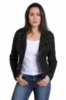 DAMSKA KURTKA SKÓRZANA RAMONESKA     TINA black - Sklep DAVID RYAN
