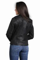 DAMSKA KURTKA SKÓRZANA RAMONESKA     TINA black - Sklep DAVID RYAN