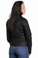DAMSKA KURTKA SKÓRZANA RAMONESKA     TINA black - Sklep DAVID RYAN