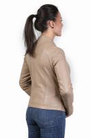 Damska kurtka skórzana MIA cream - Sklep DAVID RYAN