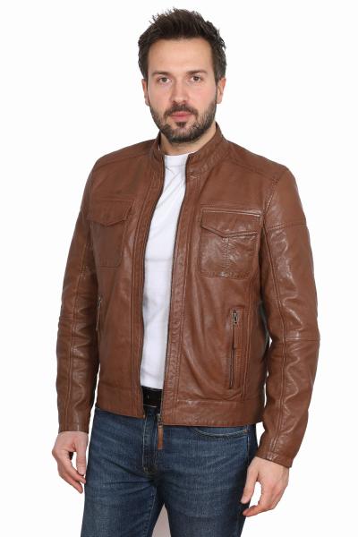  MĘSKA KURTKA SKÓRZANA DYLAN l. brown