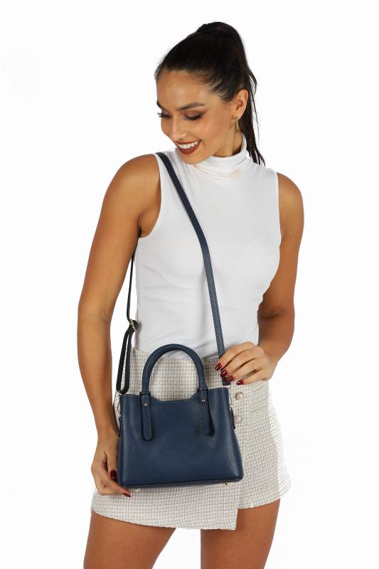 TOREBKA SKÓRZANA DR-001-2 niebieski - Sklep DAVID RYAN