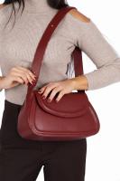 TOREBKA SKÓRZANA DR-005-1 karmin - Sklep DAVID RYAN