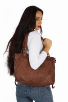 TOREBKA SKÓRZANA DR-003-4 brązowy  - Sklep DAVID RYAN