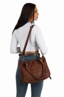 TOREBKA SKÓRZANA DR-003-4 brązowy  - Sklep DAVID RYAN