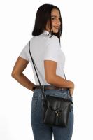 TOREBKA SKÓRZANA DR-009-3 czarny   - Sklep DAVID RYAN