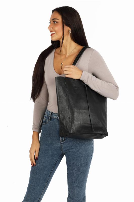 TOREBKA SKÓRZANA DR-010-3 czarny - Sklep DAVID RYAN