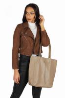 TOREBKA SKÓRZANA DR-010-6  taupe - Sklep DAVID RYAN