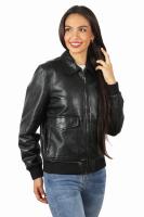 Damska kurtka skórzana bomberka  INEZ - Sklep DAVID RYAN