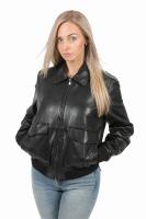 Damska kurtka skórzana bomberka  INEZ - Sklep DAVID RYAN