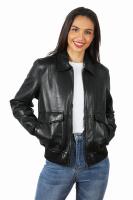 Damska kurtka skórzana bomberka  INEZ - Sklep DAVID RYAN