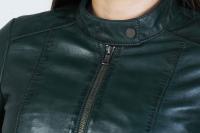 Damska kurtka skórzana MIA  green - Sklep DAVID RYAN
