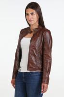 Damska kurtka skórzana MIA  brown - Sklep DAVID RYAN